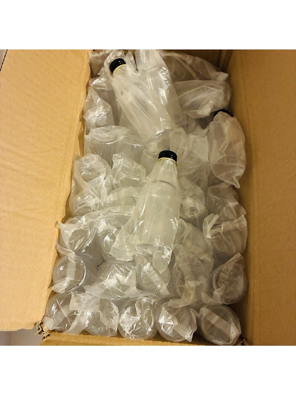 47 Pack 1.7oz Mini Plastic Bottles w Caps Funnels Labels Travel Containers